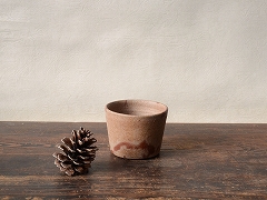 [25168]伊部火襷そば猪口（屋代剛右）